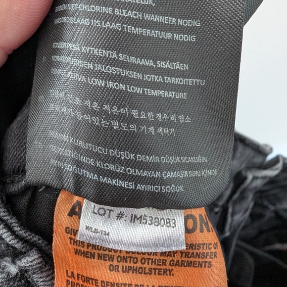 Parasuco Men's Moto / Biker Fit Distressed Black Jeans ~ Size 38 - Picture 12 of 12